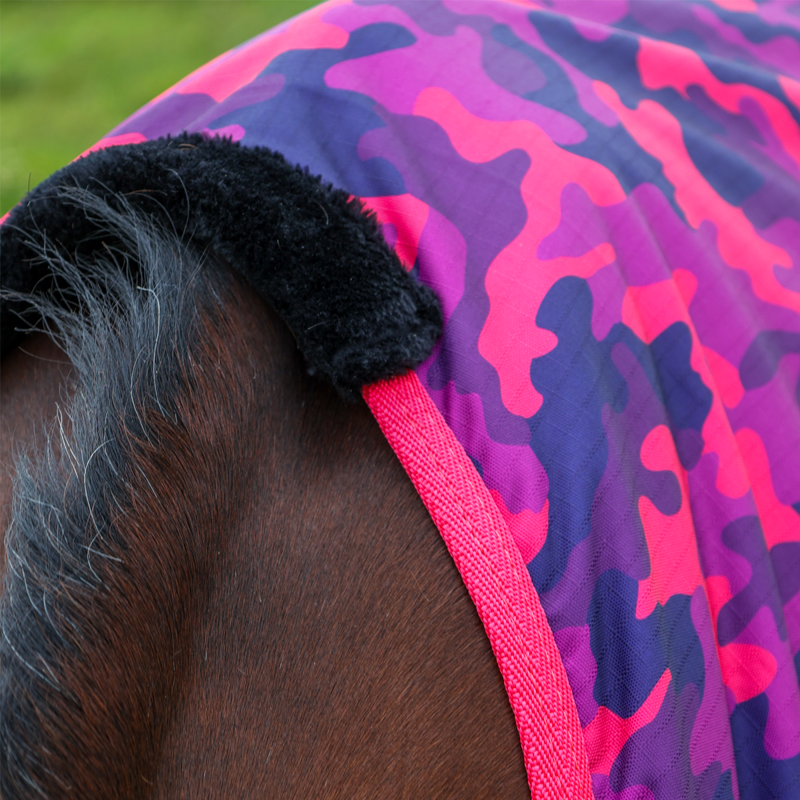 Hy StormX Original DynaForce 100 Turnout Rug - Raspberry/Navy-2